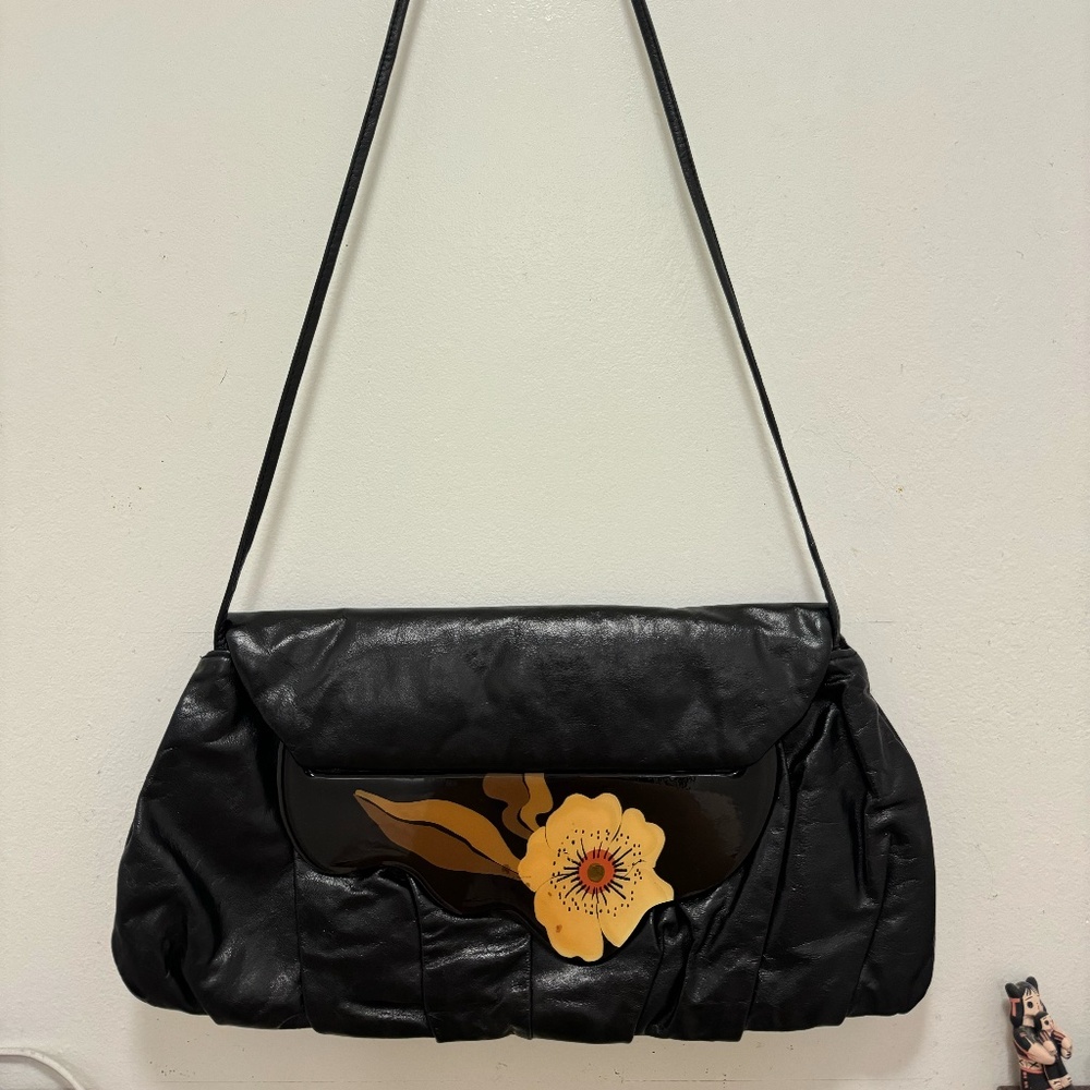 Vintage 80s Patricia Smith Moon Bag Purse